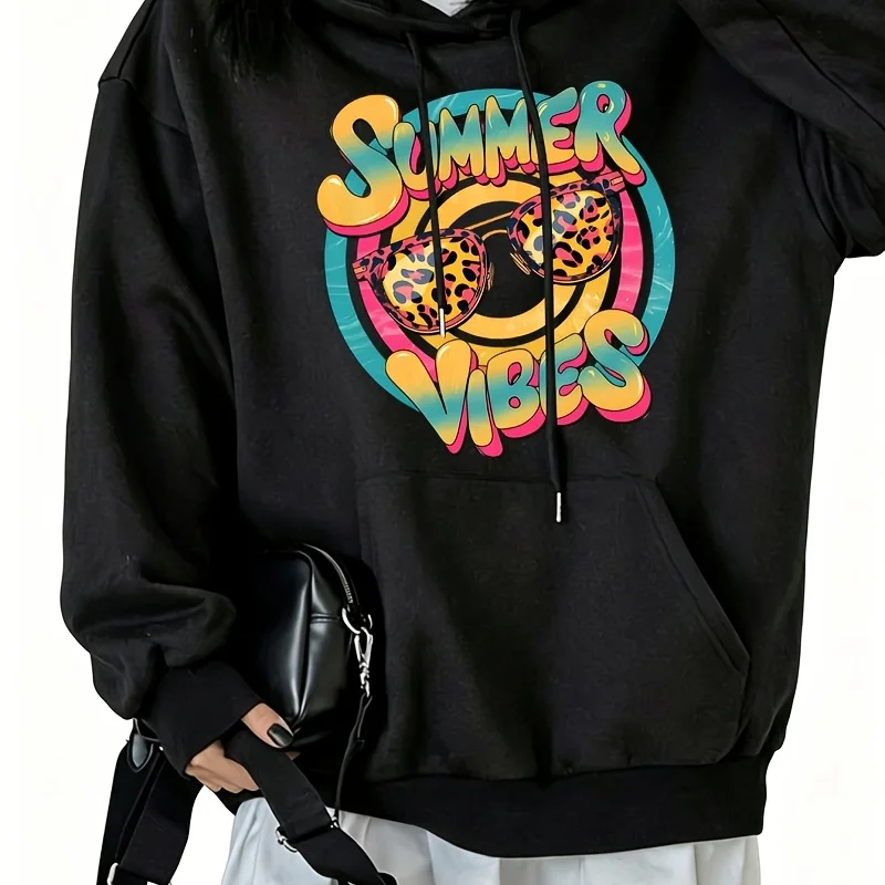 Summer Vibes Women's Hoodie Sweatshirt with Pocket