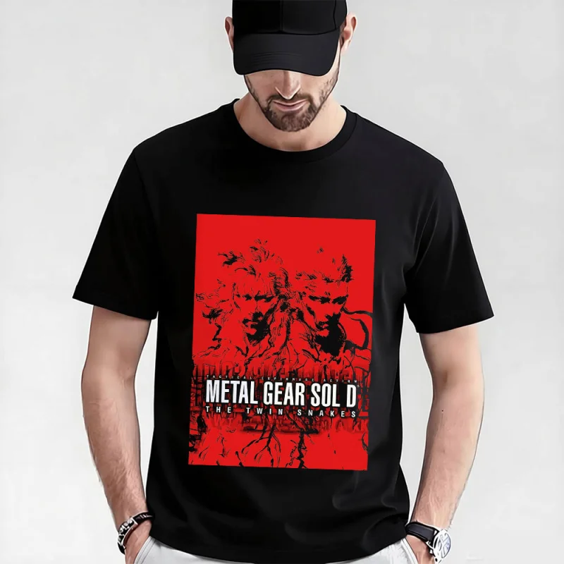 

Metal Gear Solid 0315 MGS gift t shirt Kojima Video game Graphic Clothes 100% cotton The Twin Snakes printed tee All size tops