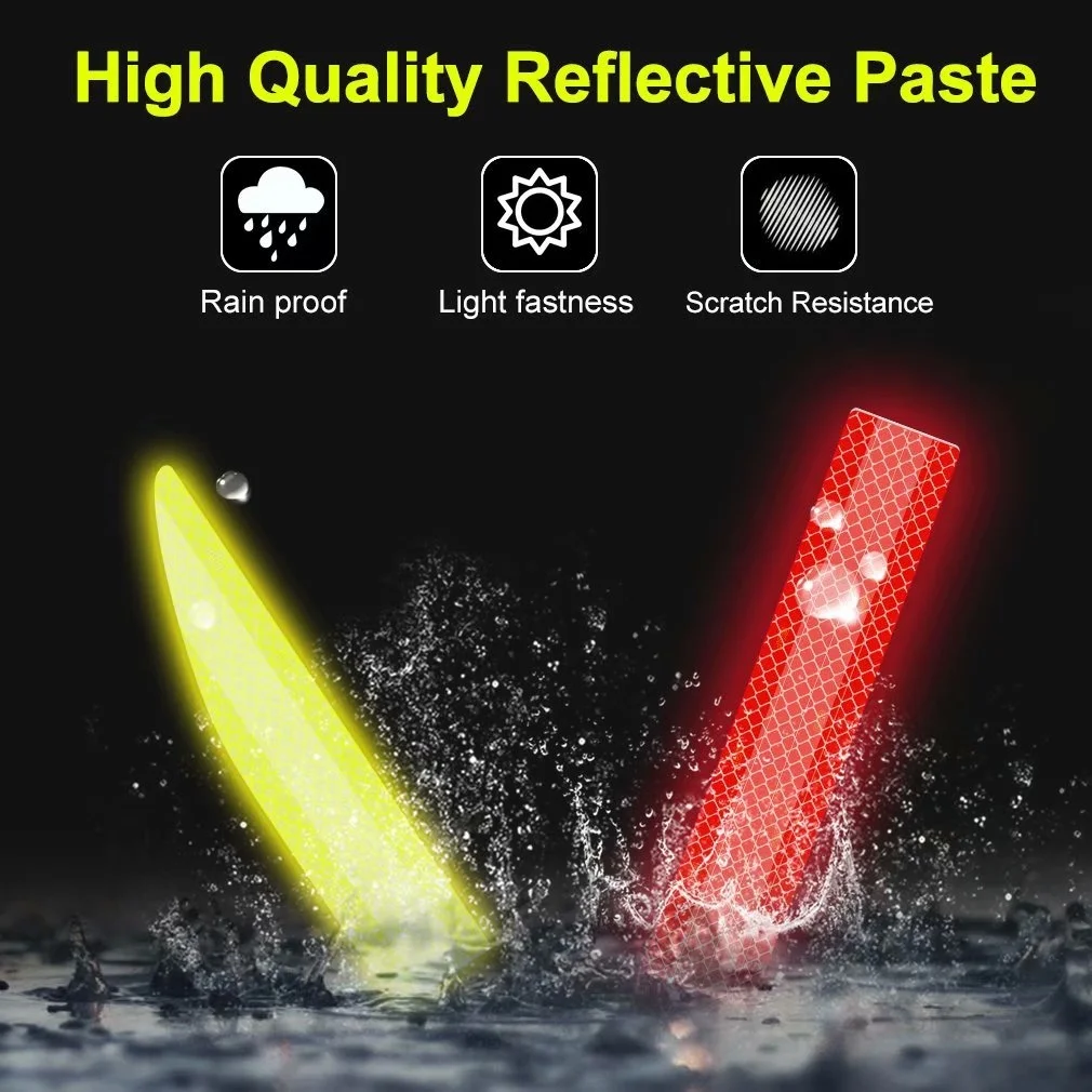 Car Rear Strip Reflective Sticker Trunk Bumper Tail Box Warning Sticker Anti-collision Warning Sticker Auto Styling Accessories