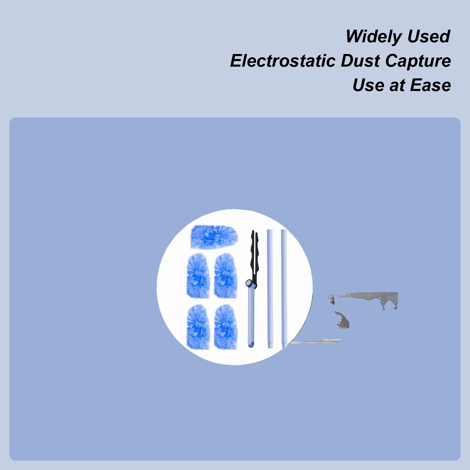 

Microfiber Duster 180 Degree Adjustable Telescopic Long Handled Microfiber Dusters For Cleaning Cleaner For Wet Or Dry Cobweb