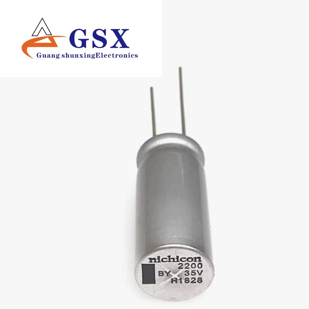 

New original imported aluminum electrolytic capacitor 35v2200uf 13 * 30, resistant to high temperature of 135 degrees NichiconBY