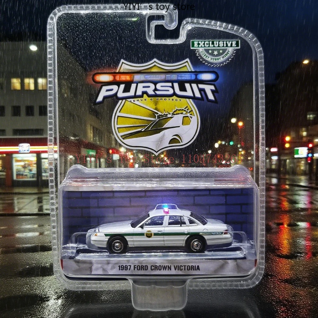 

Литой под давлением сплав Greenlight 1:64 1997, Корона Виктория, модель автомобиля, статическое украшение, коллекционные подарки, игрушки A1