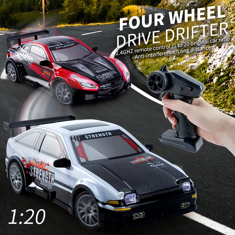 

New 1:20 4WD RC Drift Car Racing 2.4G Remote Control Car Four-wheel Drive Remote Control Drift Car High-speed Charging Racing