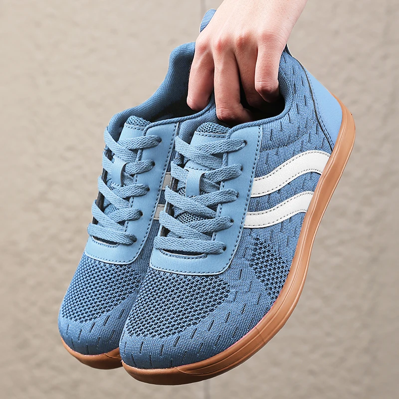 Men High Quality Casual Sneakers Unisex Wide Toe Barefoot Shoes Lightweight Thin Sole Running Shoes Big Size Daily Walking Shoes