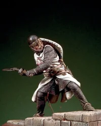 1/20 90mm Scale Resin Figure Model Kit Historical Hobby Miniature Crusader Miles Christi Unassembled and Unpainted Free Shipping
