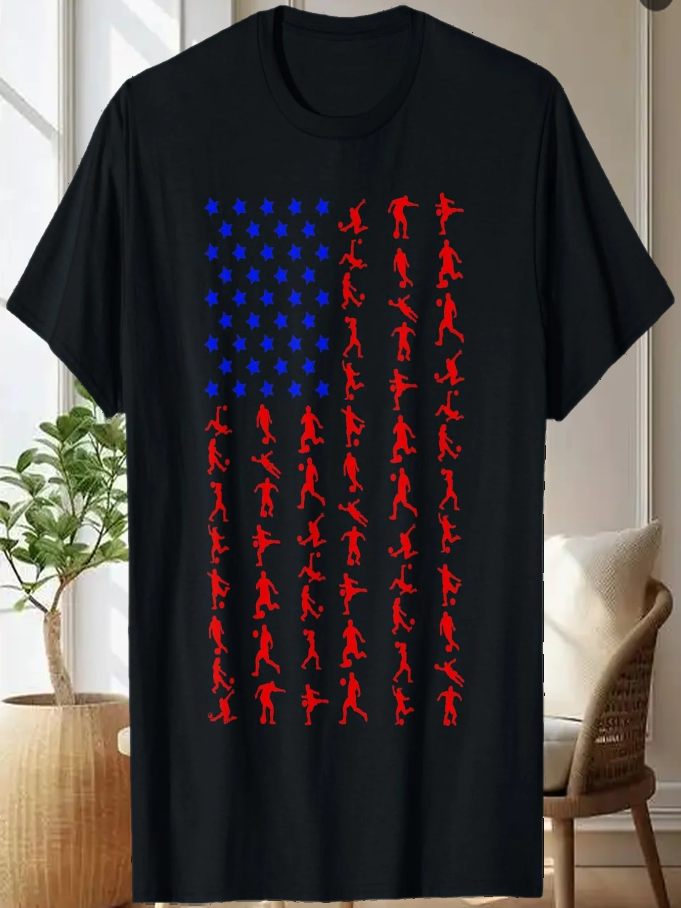 

American Flag Soccer Team Patriotic T-Shirt