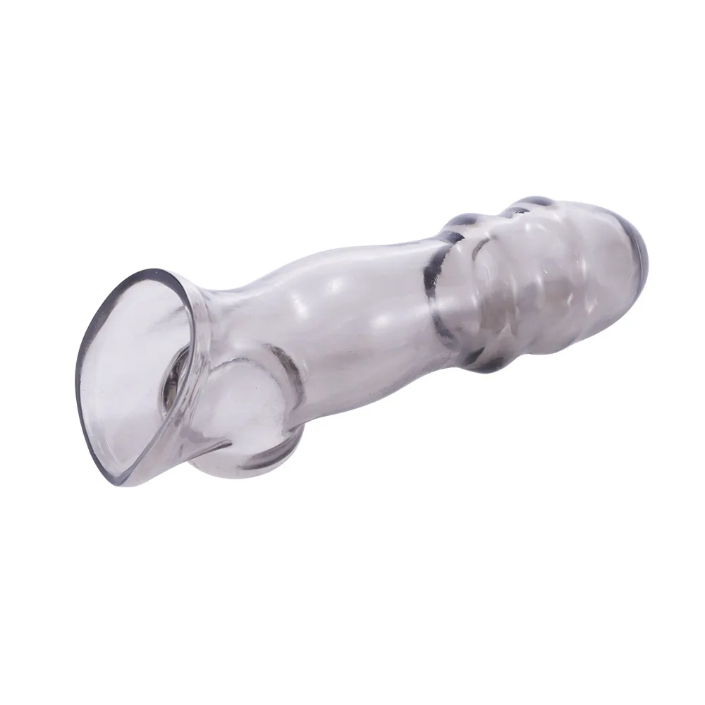 Reusable Adult Penis Sleeve Cock Extender High Elastic and Safer Condoms Sex Toy for Couple Men Delay Ejaculation Tools