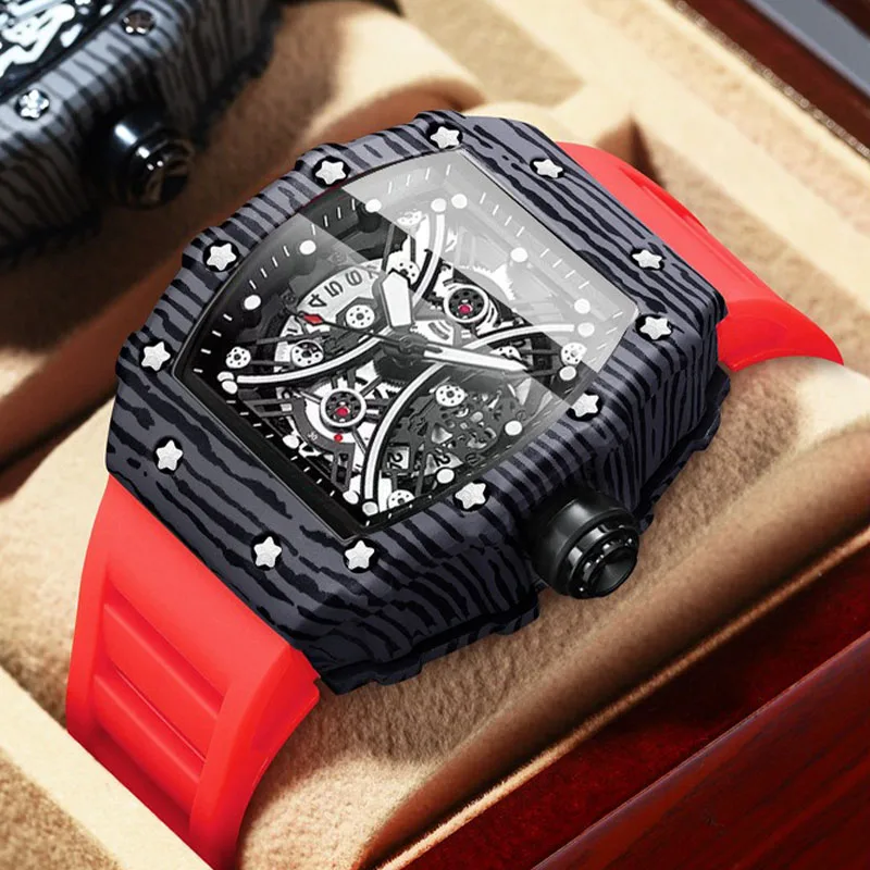 

BINBOND Роскошные модные минималистичные винтажные кварцевые часы для мужчин, силиконовый ремешок, светящиеся стрелки, спортивные мужские наручные часы Reloj