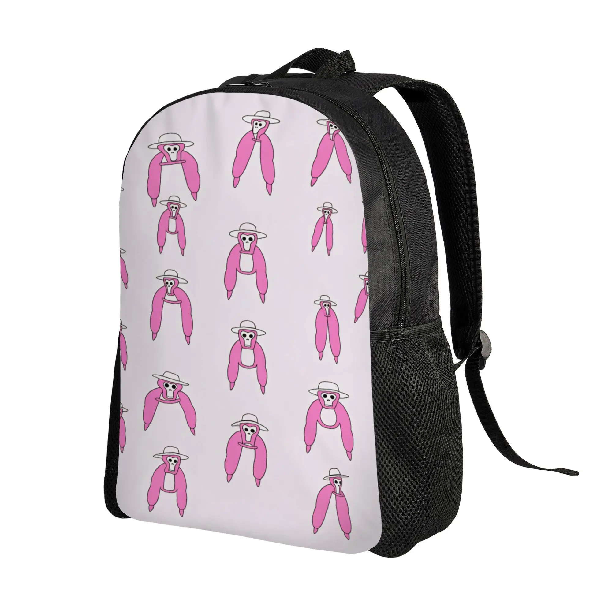 Gorilla Tag Backpack Unisex  Print Backpacks Polyester Style School Bags University Custom Rucksack