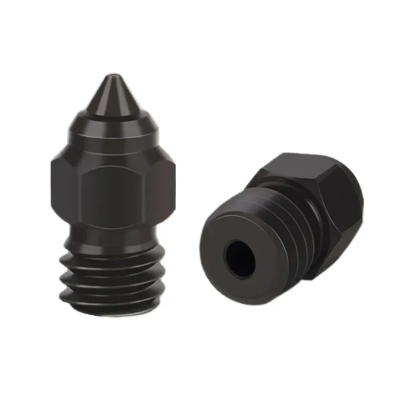 Premium Hardened Steel Nozzle for 3D Printers Compatible with Creality CR-6 SE Ender-3 Ender-5 S1 MK8 Genie Sprite Extruder