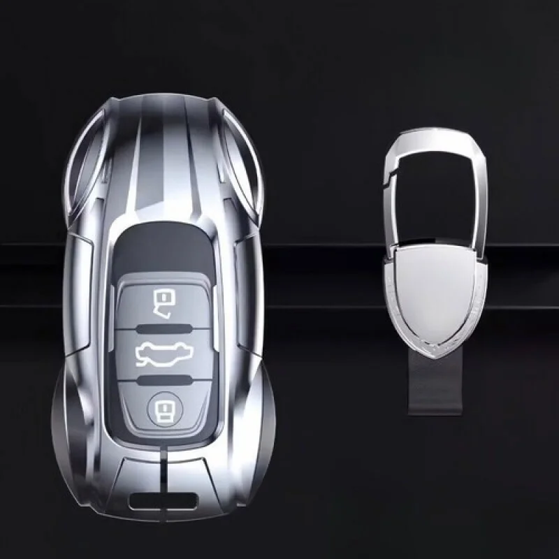 A + سبائك الزنك بولي TPU حافظة مفاتيح السيارة لأودي A3 A4 A5 A6 A7 A8 S4 S6 Q5 TT RS Q2 #5