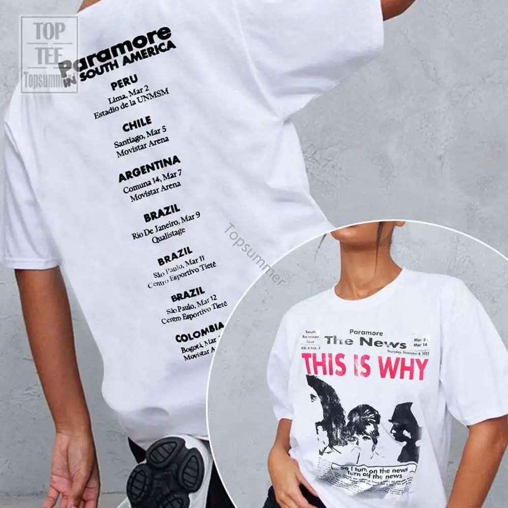 Рубашка Парамор, вот почему рубашка, рубашка рок-группы, рубашка Хейли Уильямс