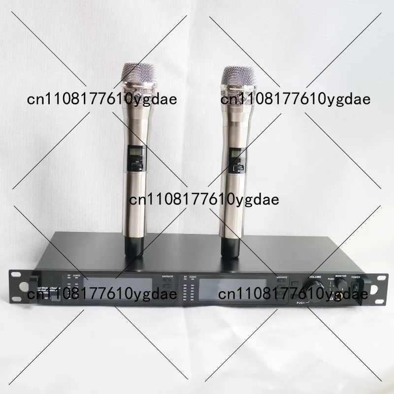 High Quality AD4D KSM8 Silver 2 Handheld Wireless Microphone System ULXD4D Stage Performance Sing Karaoke 200m Range