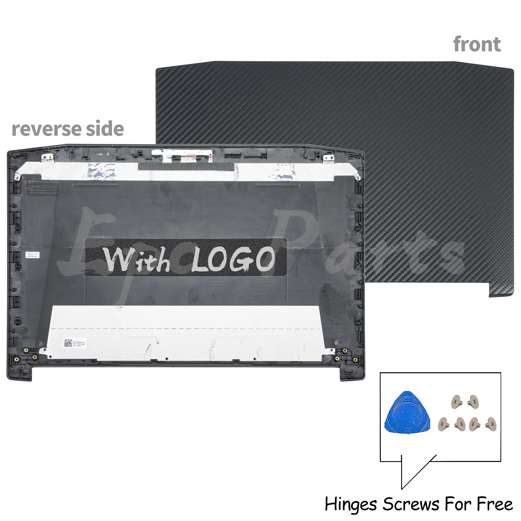 Imagem -02 - Tampa Traseira do Lcd para Nitro Reparo das Dobradiças da Moldura Peças Epc An51542 An51552 N17c1 An515-41 An515-51 An515-51 53 Ap290000110 15 Polegada