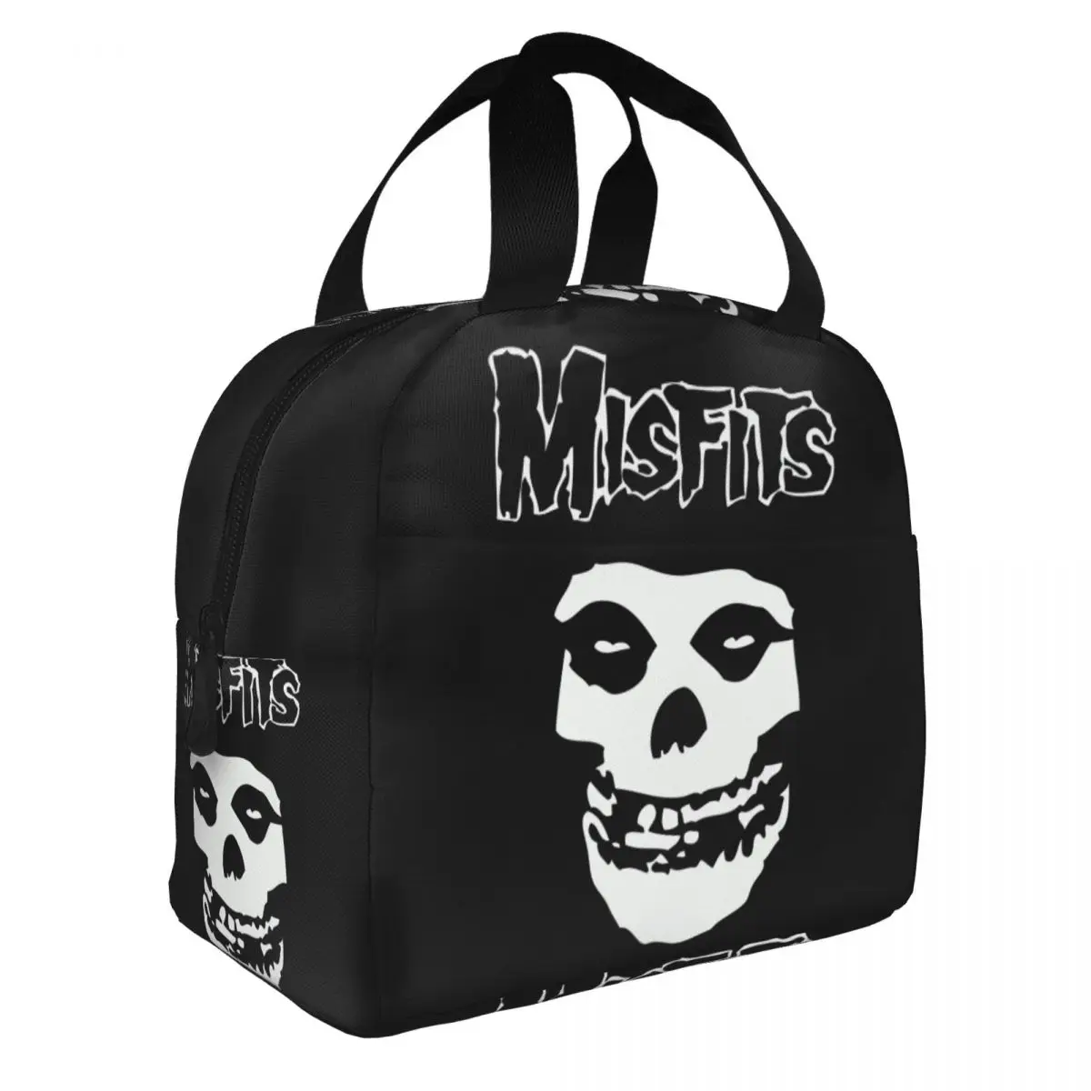 Custom Horror Punk Rock Band Misfits Lunch Bag Men Women Warm Cooler Insulated Lunch Boxes for Kids School