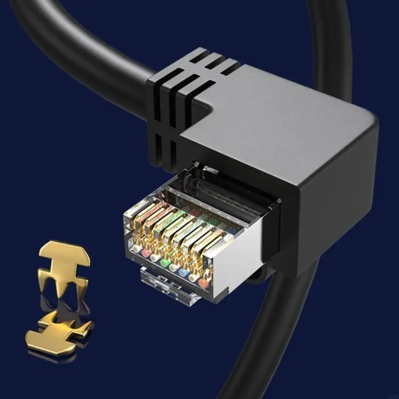 Shielded Cat6 RJ45 Cable Extender Flexible Adapter FTP Connectors for Cat5e Cat5 Networks