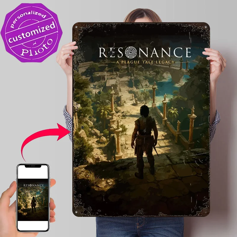 Resonance A Plague Tale Legacy Game Art 3D Printed Texture Poster Personalized Wall Art Retro Metal Tin Signs for Coffee Bar