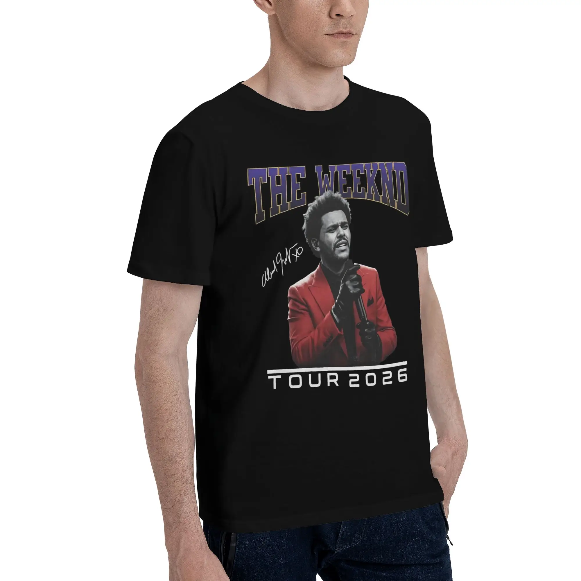 Men Women The Weeknds After Hours Til Dawn Tour 2026 T Shirt 100% Cotton Graphic Printed Tee Shirts  Clothing Outfits