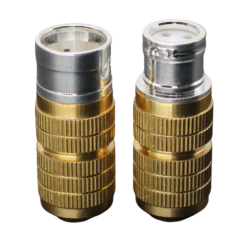 XLR 99,999 Prata Pura Sólida -190 ℃   Freeze Inter Connection Conductor Especial Latão Fibra de Carbono Shell Feminino Masculino XLR Plug