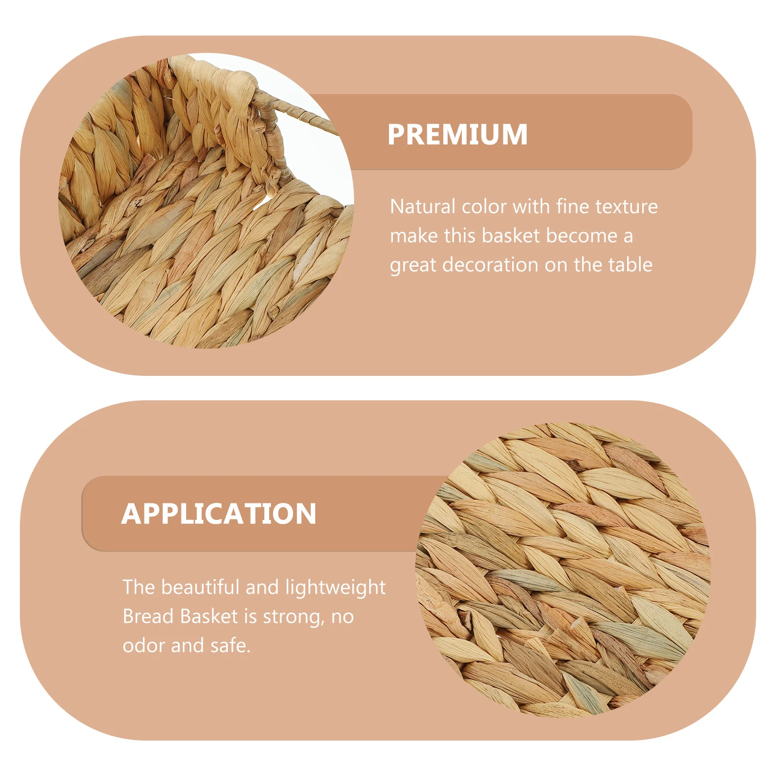 

2 шт. тканая корзина из натурального органайзера ручной работы для хранения кухонного подноса для сервировки еды настольный держатель для мелочей тканая корзина