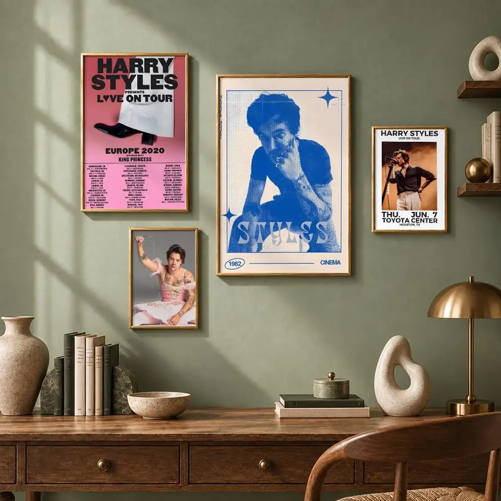 Trending Singer H-Harry StylesS Poster HD Self-Adhesive No Residue After Removal Ideal for All Kinds of Wall Decor