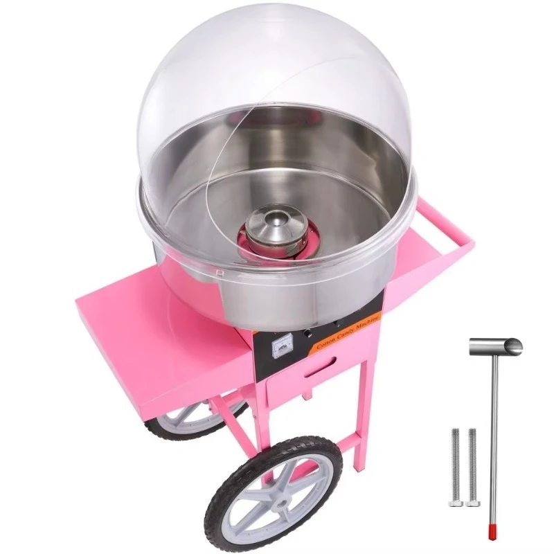 Commercial Candy Floss Machine Pink Cotton Candyfloss Sugar Maker Cotton Candy Machine