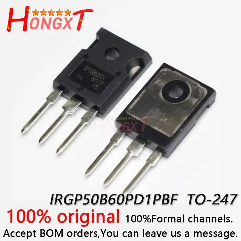 

5PCS 100% NEW original IRGP50B60PD1PBF IRGP50B60PD1 GP50B60PD1 TO-247 IGBT field effect transistor 75A 600V.