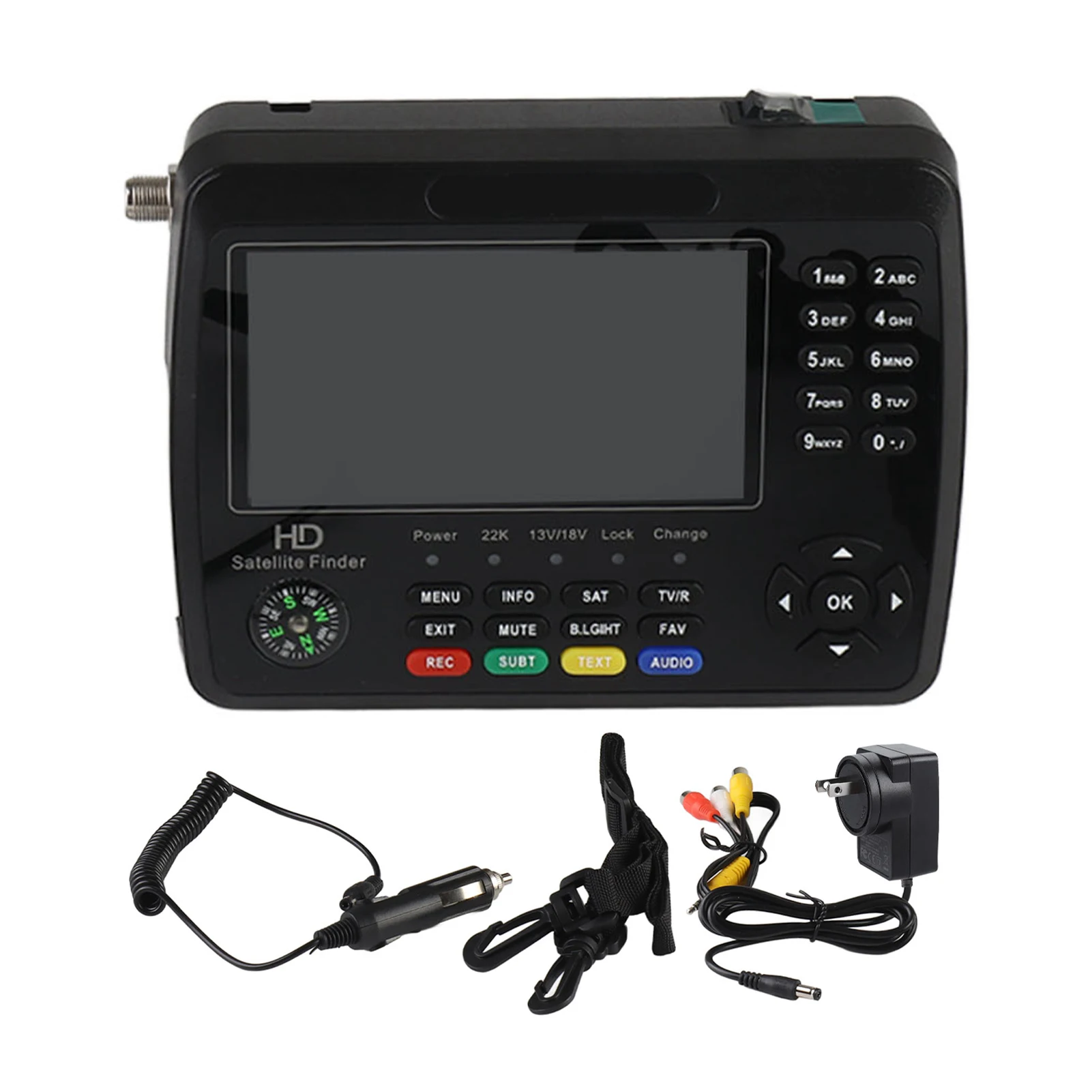 

Цифровой портативный HD-сателлитный искатель с 4,3-дюймовым ЖК-экраном и аккумулятором 4000 мАч