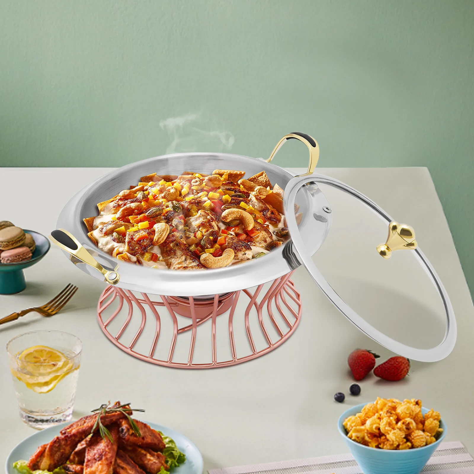 2L Round Chafing Di…