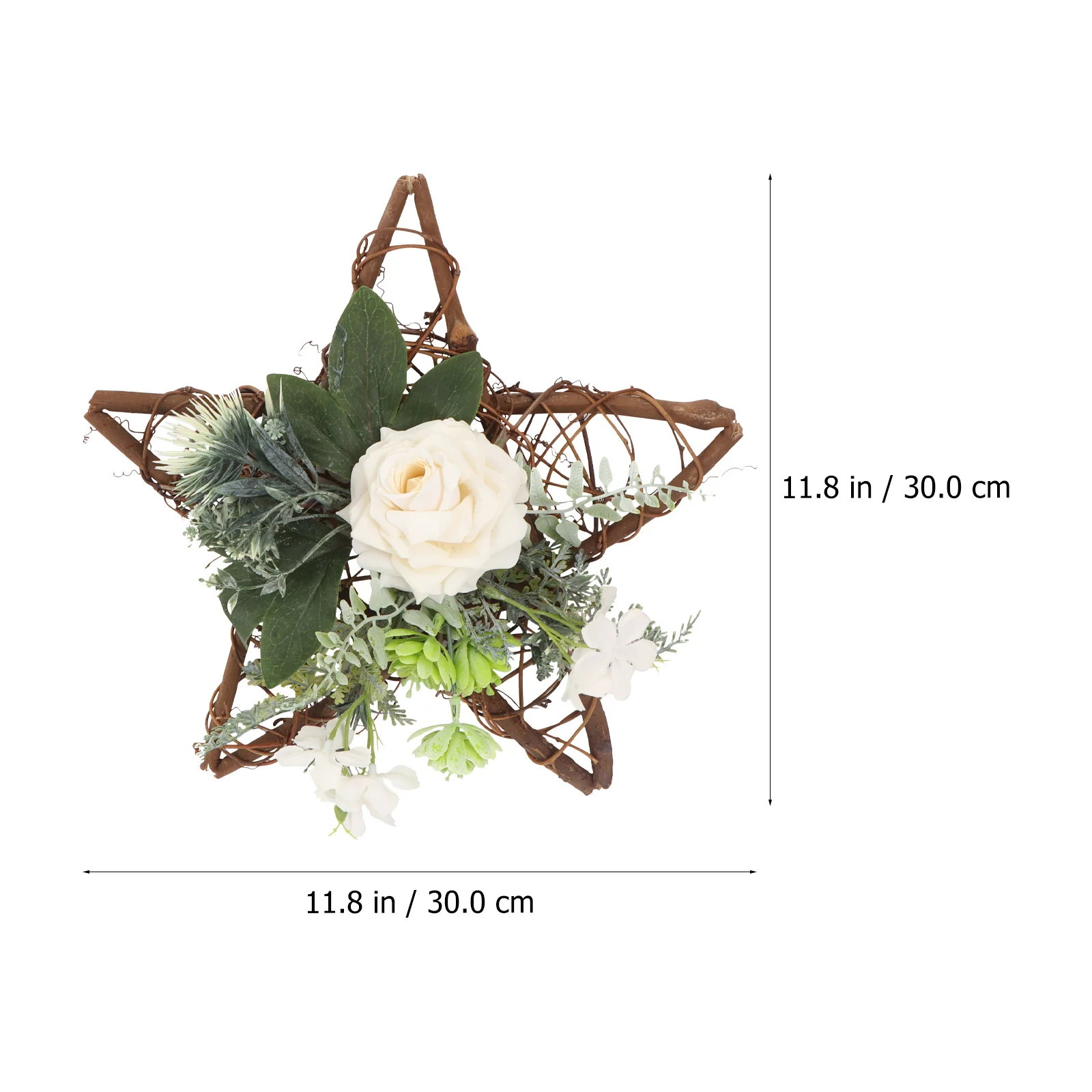 

1Pcs Simulation Flower Pendant Pentagram-Shaped Realistic Artificial Flower Hanging for Home Wall Door Decor Indoor Outdoor