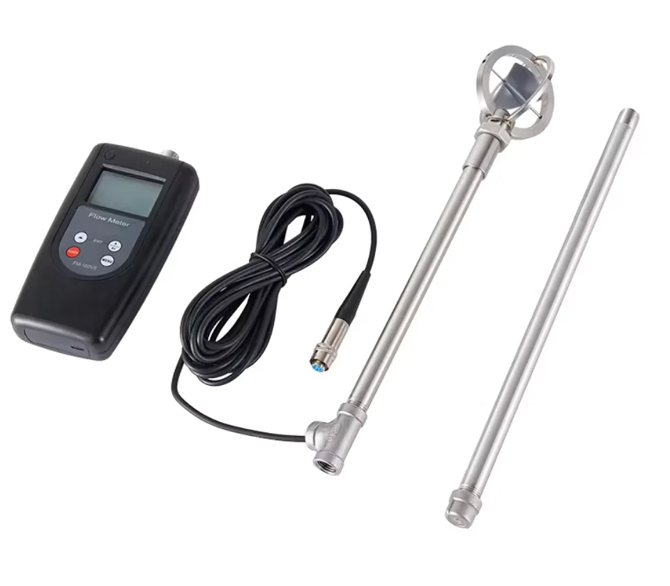 FM-100V5/ FM-200V6/FM-100V10 Flow Meter Open Channel Water Flow Velocity Tester