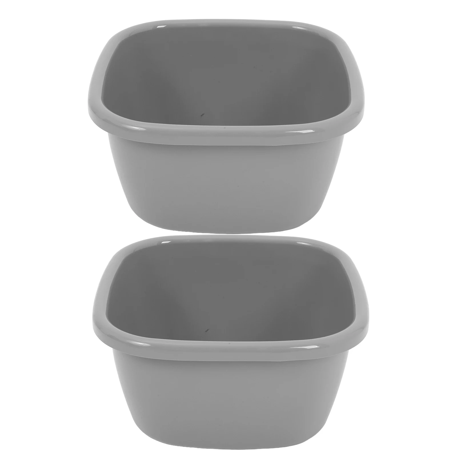

2 Pcs Face Washing Basin Large Capacity Durable Plastic Home Travel Laundry Hand Tub Clean Students Dormitory Bath