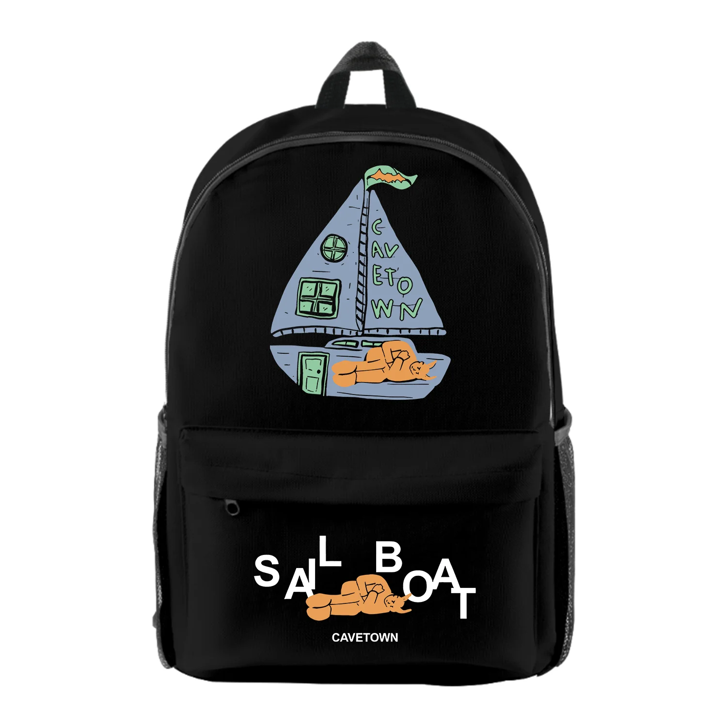 

Cavetown Sailboat Backpack Women Men Shoulders Bag Casual Daypack Unisex Travel Bags