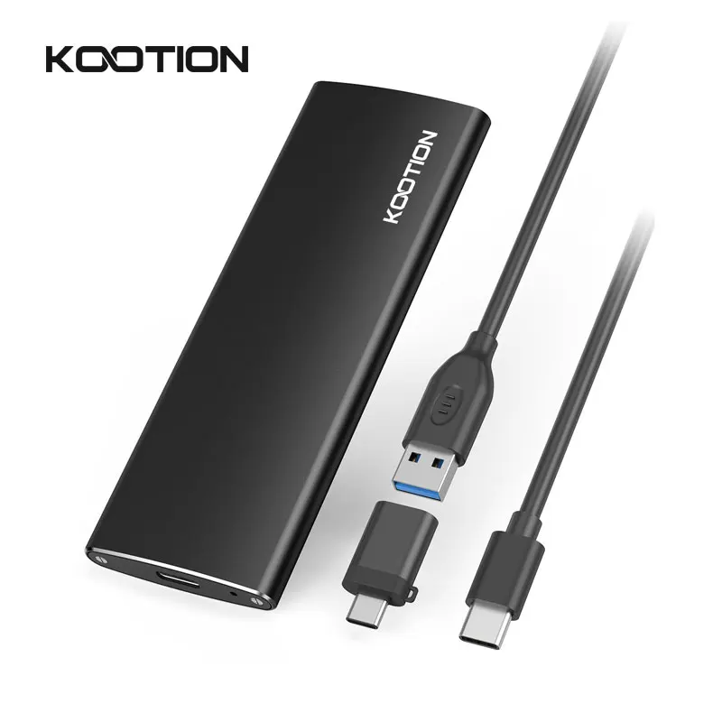 KOOTION 10 Гбит/с M2 SSD-накопитель NVME SATA Dual Protocol M.2 to USB Type C 3.1 SSD-адаптер для NVME PCIE NGFF SSD-диска M2 SSD Case