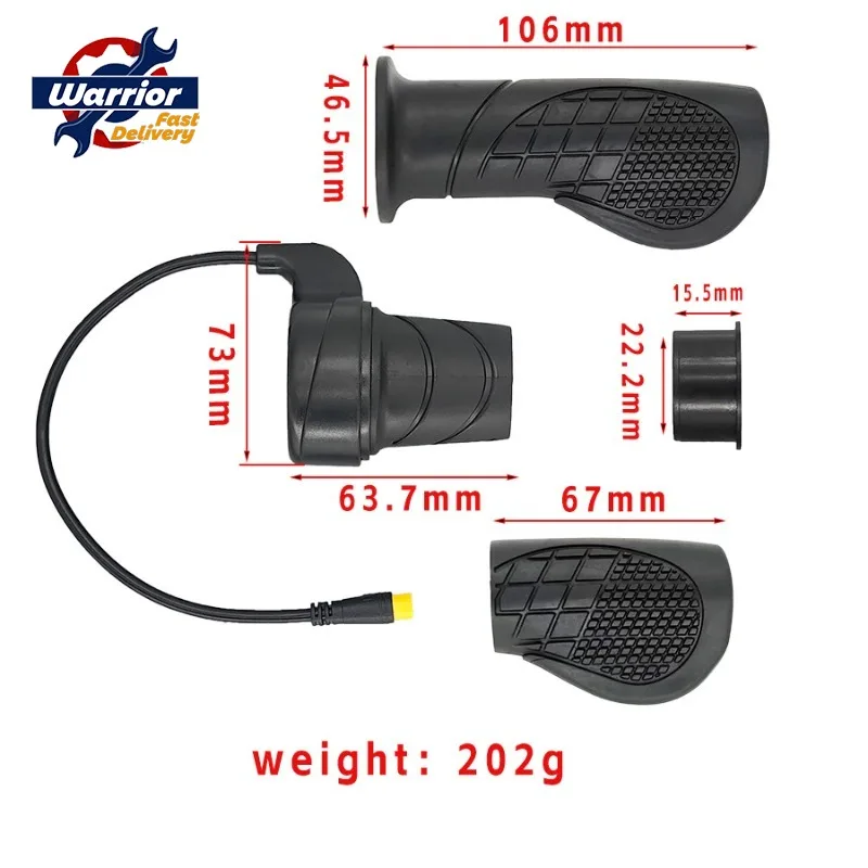 

Универсальный водонепроницаемый акселератор для электросамоката 20X с полуповоротным управлением, 24-72В, разъем M8