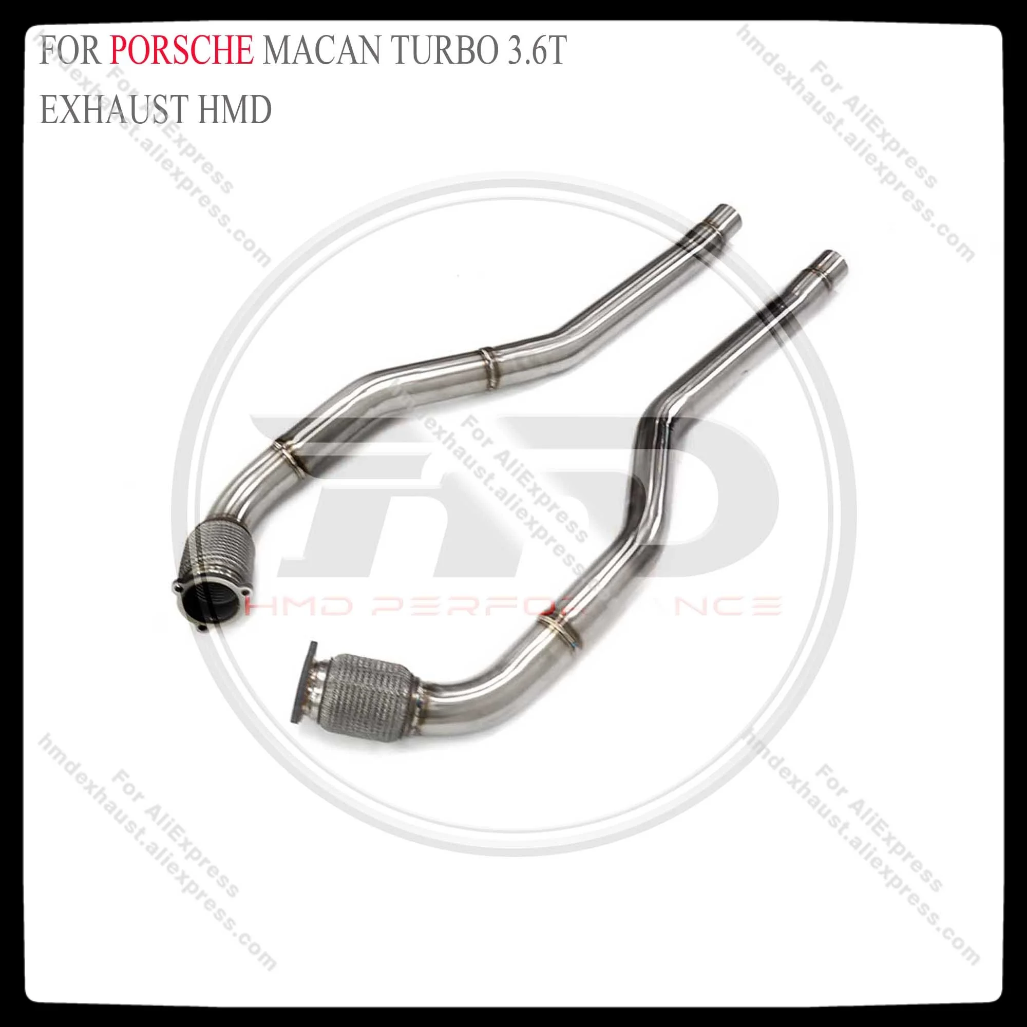 

HMD Exhaust System Stainless Steel Performance Middle Pipe for Porsche macan turbo 3.6T Straight Tube