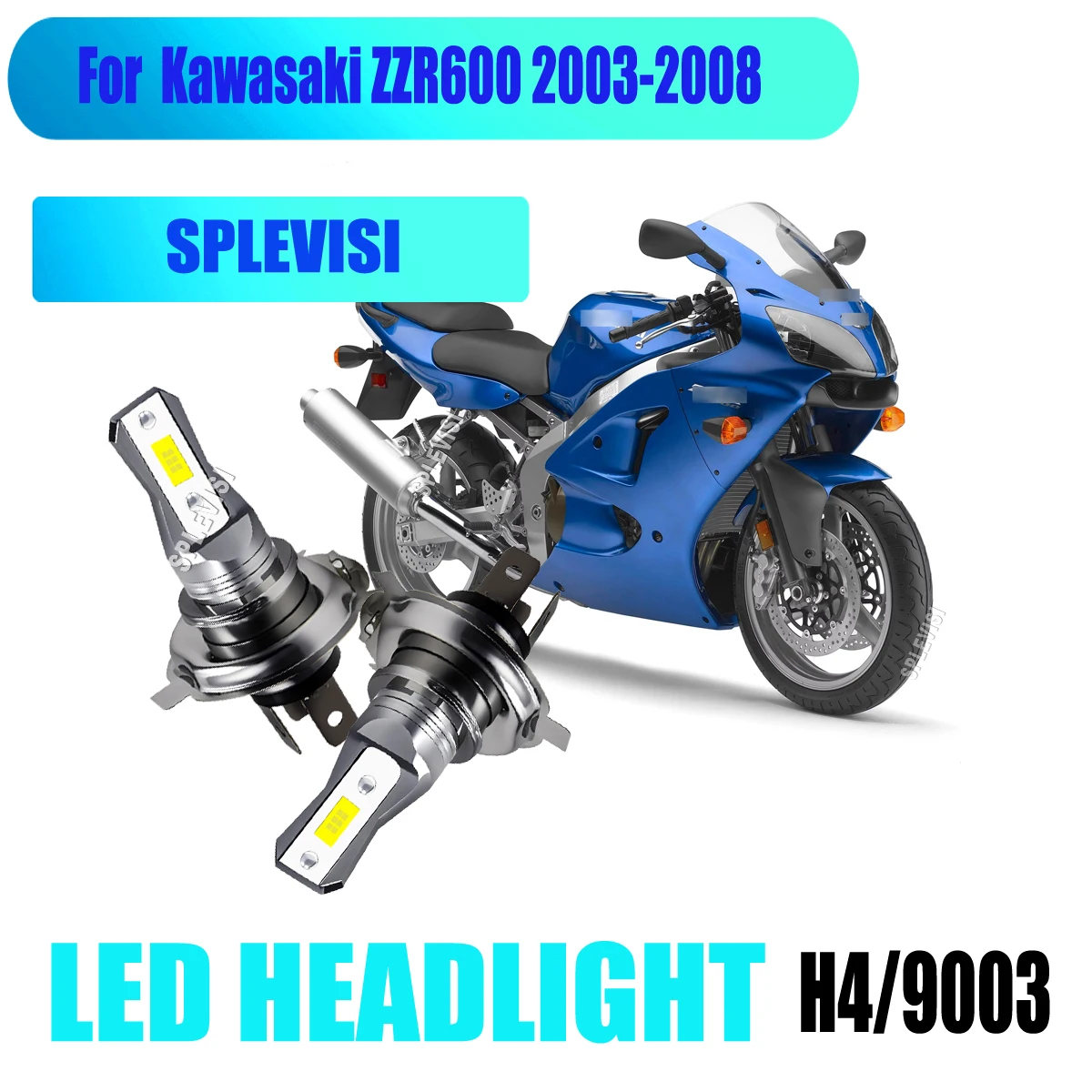

Motorcycle LED 45W White Headlight Conversion Kit - with Anti-Dust Protection For Kawasaki ZZR600 2003 2004 2005 2006 2007 2008