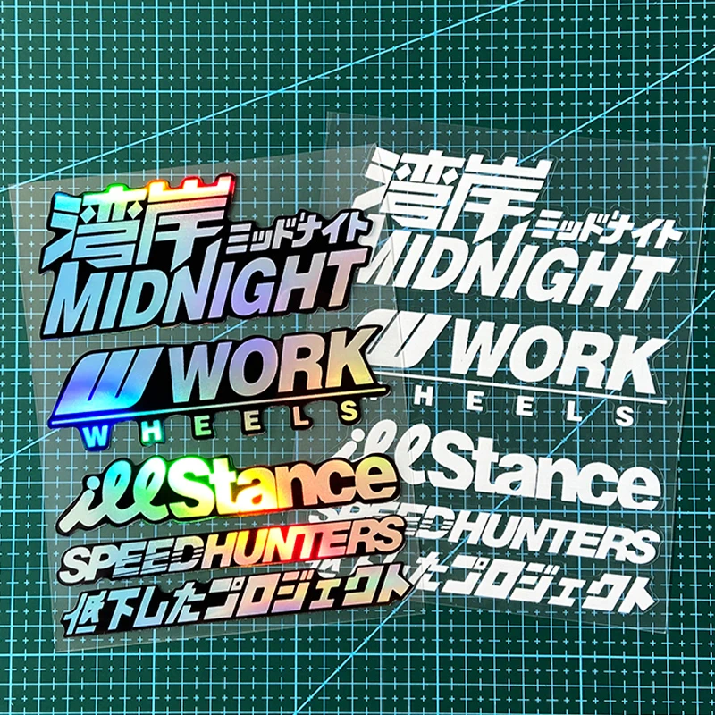 

1SET JDM Style Motorcycle Stickers for Motorbike Fuel Tank Helmet Electric Scooter DIY Car Window Refit Auto Body Vinyl Decals