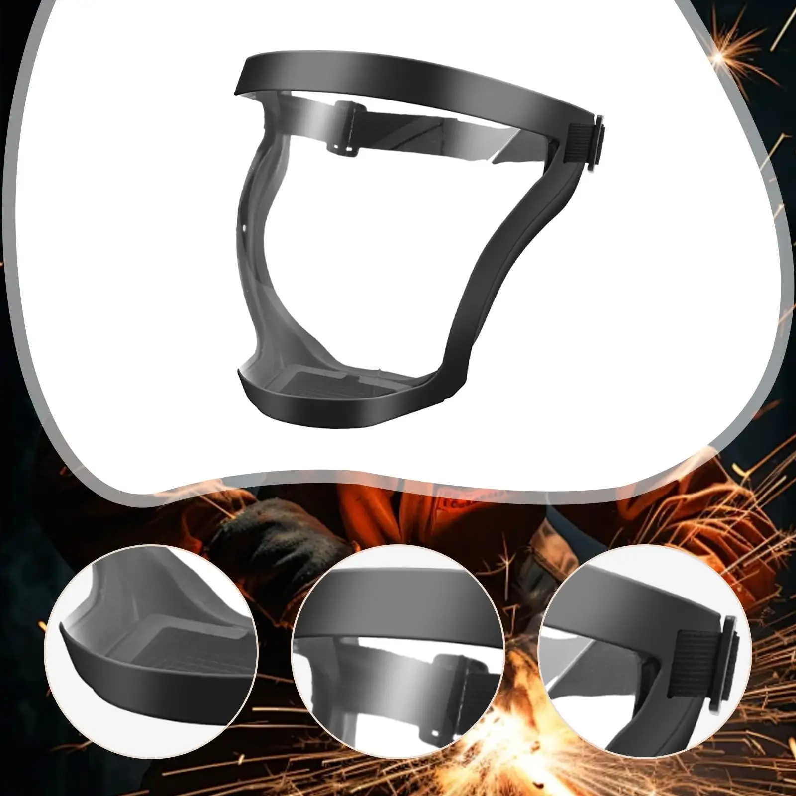 Full Face Cover Adjustable Shield Protective Screen Mask Windproof Anti Dust for Welding Sanding Work
