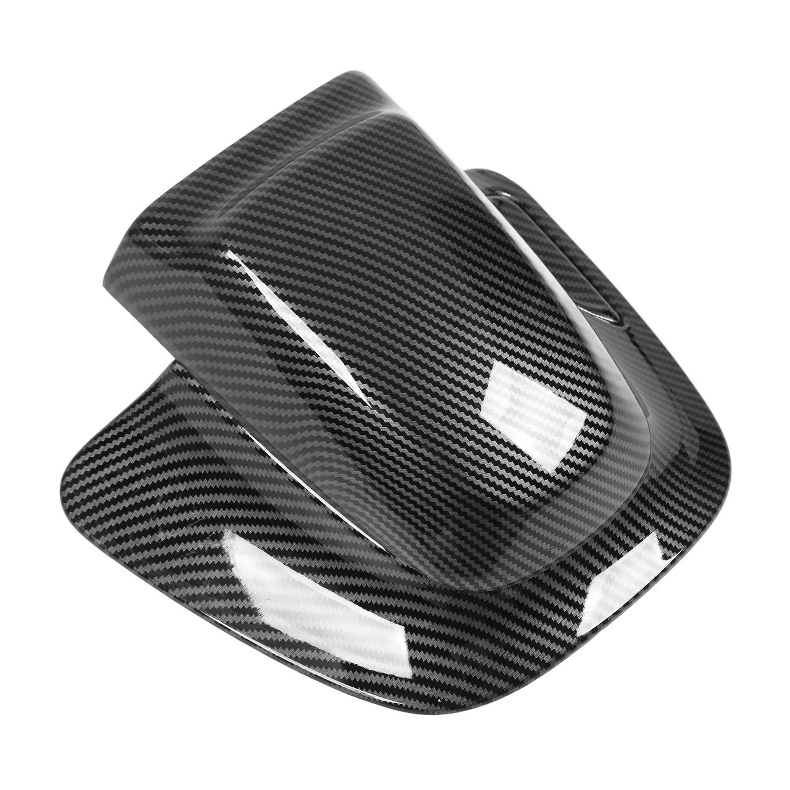 Carbon  Style Headrest Trim Cover - Scratch Resistant & Impact Proof Button Cover for Cars