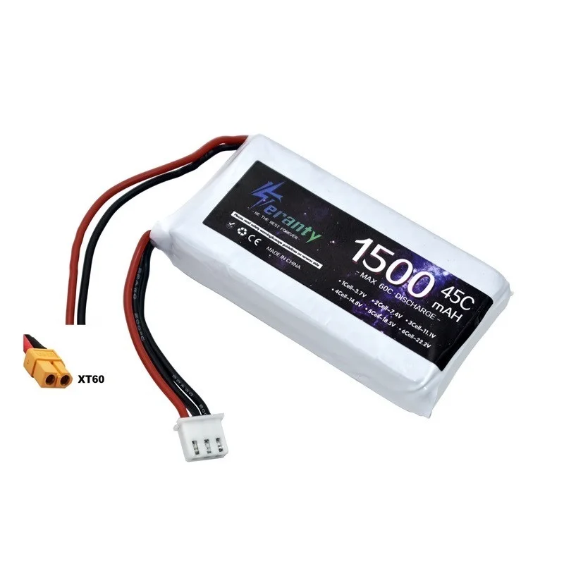 TERANTY 2S Lipo Batterij 7.4V 1500/2200/2700/3000/3300/4200/5200/6000/6800/7800/8800/10400mAh Voor RC Model Speelgoed Vliegtuigen Boot Auto - afbeelding 1