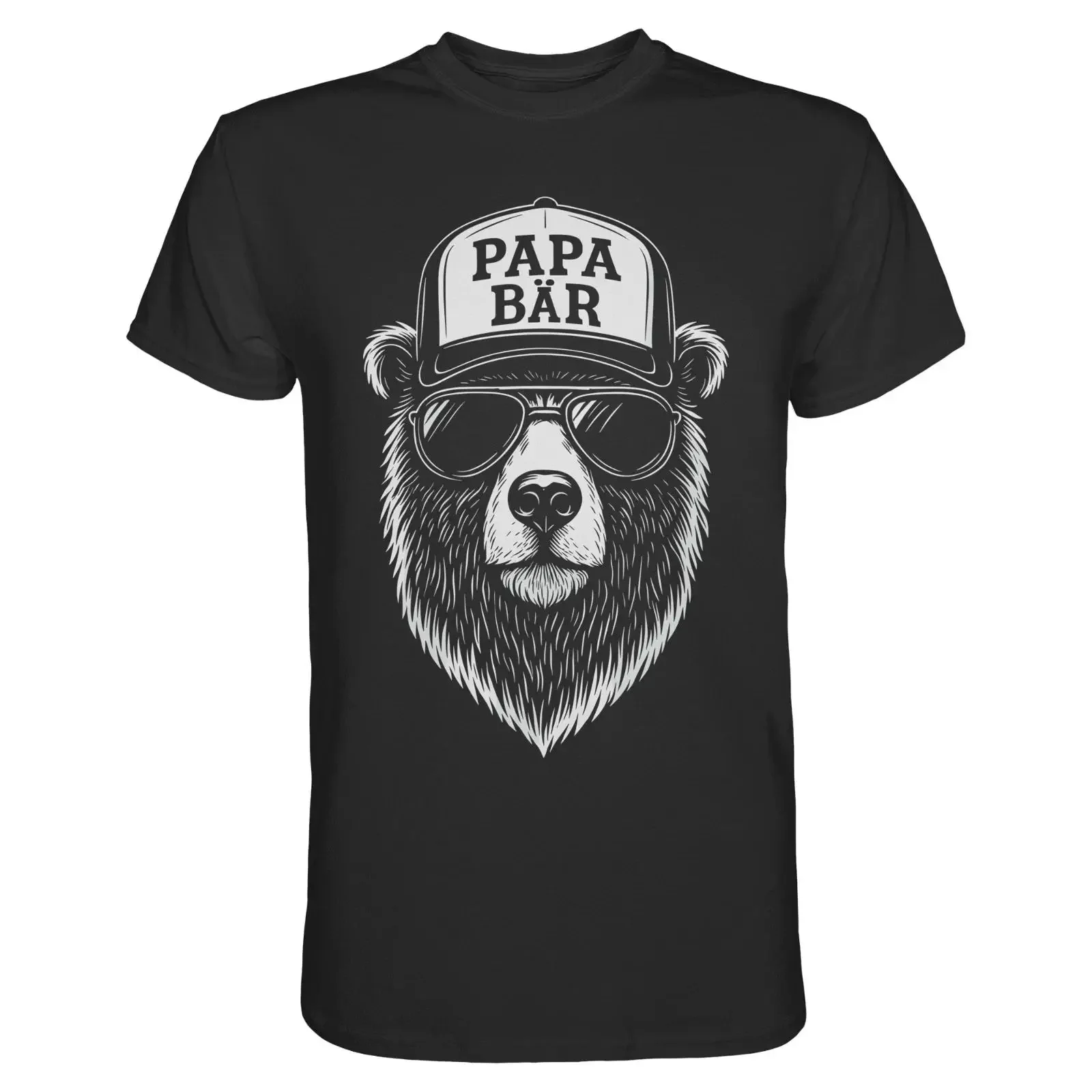 Papa Bär T Shirt Lustig Vater Vatertag Herrentag Bären Motiv Geschenk Geburtstag vintage Washed fashion Unisex graphic