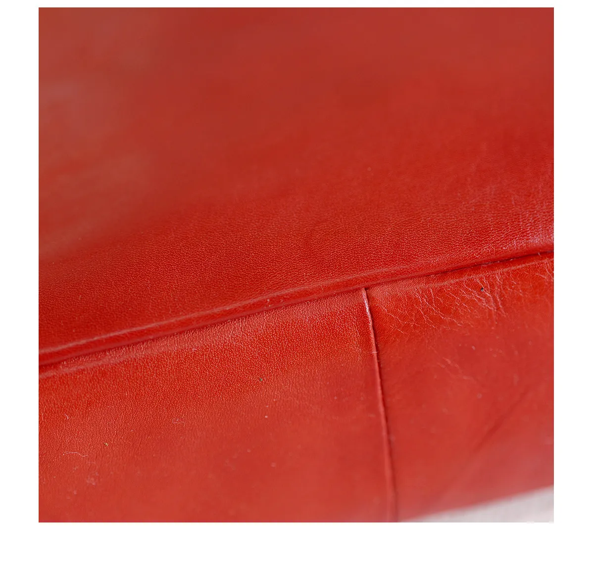 Handgefertigte Damen-Umhängetasche aus echtem Leder in Rot, für Outdoor-Partys, luxuriöse Schultertasche aus echtem Rindsleder – Detail 16