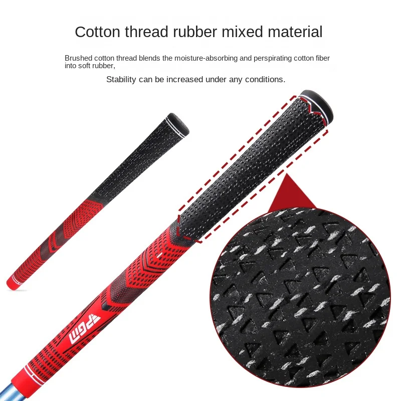 PGM Golf Universal Club Grip Men Women Half Cotton Thread Rubber Non Slip, Wear Resistant, and Shock Absorbing SB009