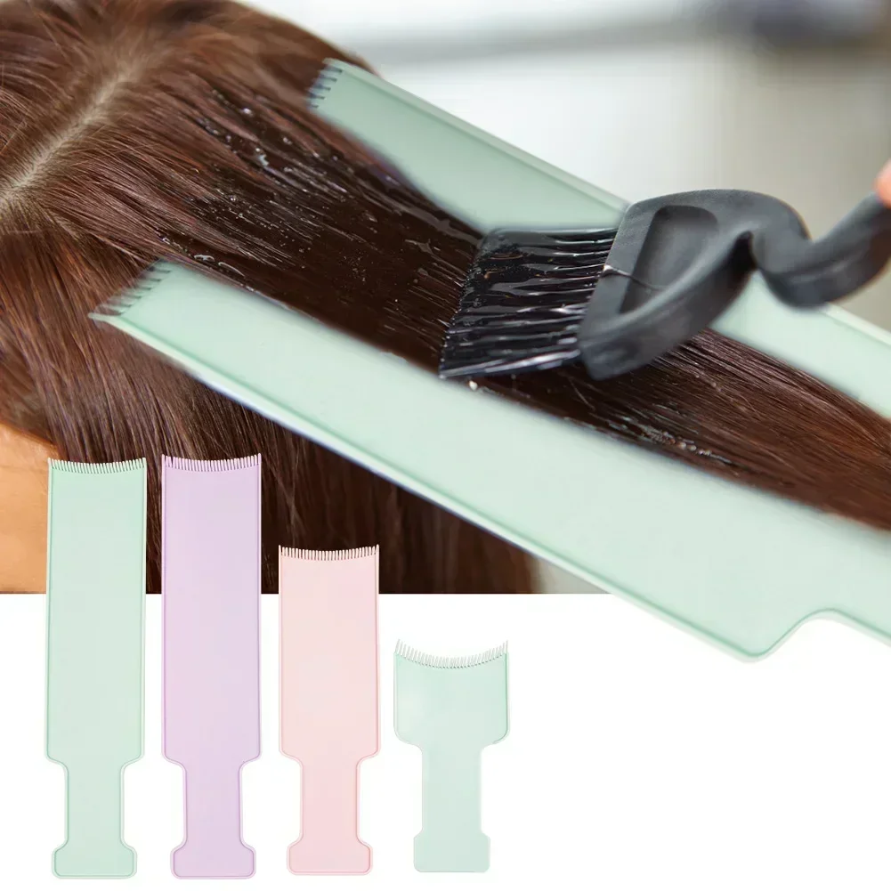 PVC Hair Coloring Board Hairdressing Accessories Hair Coloring Dyeing Board Plate Portable Hair Dyeing Coloring Brush for Barber