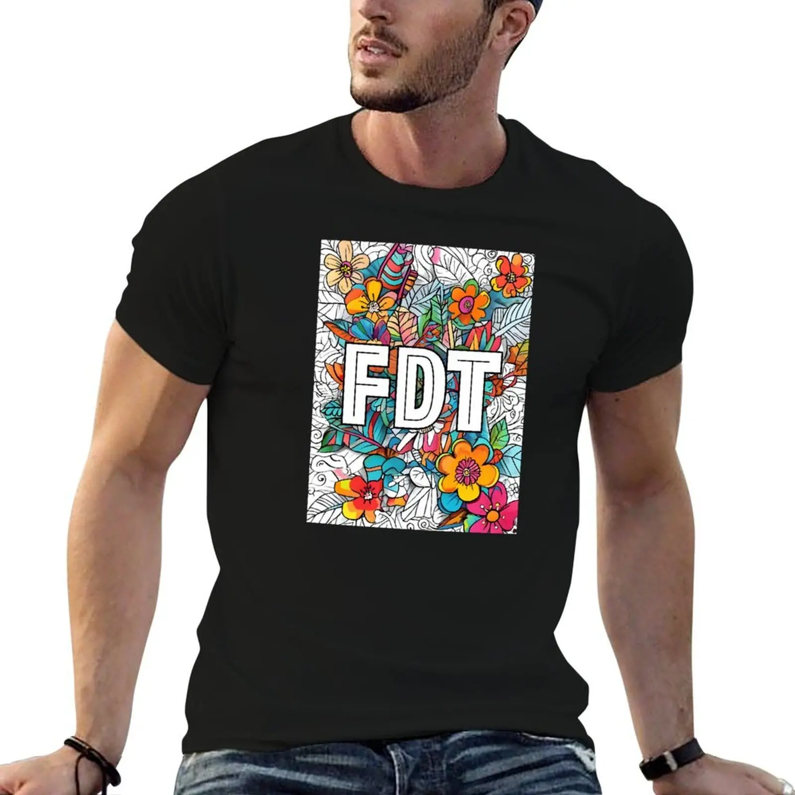 

FLORAL FDT T-Shirt anime t shirts for man man t shirts graphic T-Shirt