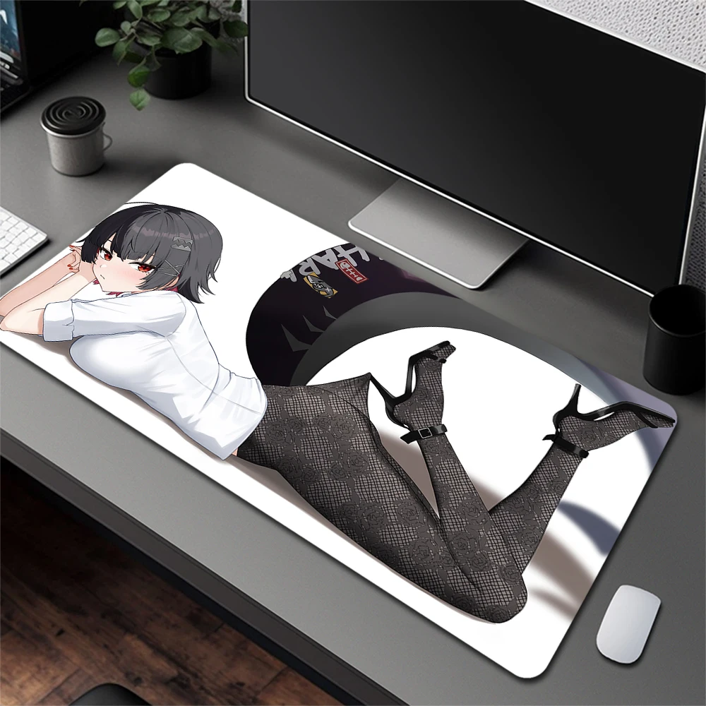 

R18 Zenless Zone Zero Jane Doe Large Gaming Mouse Pad Black Stockings Sexy Anime Girl Big Boobs Mousepad Hentai NSFW Desk Mat