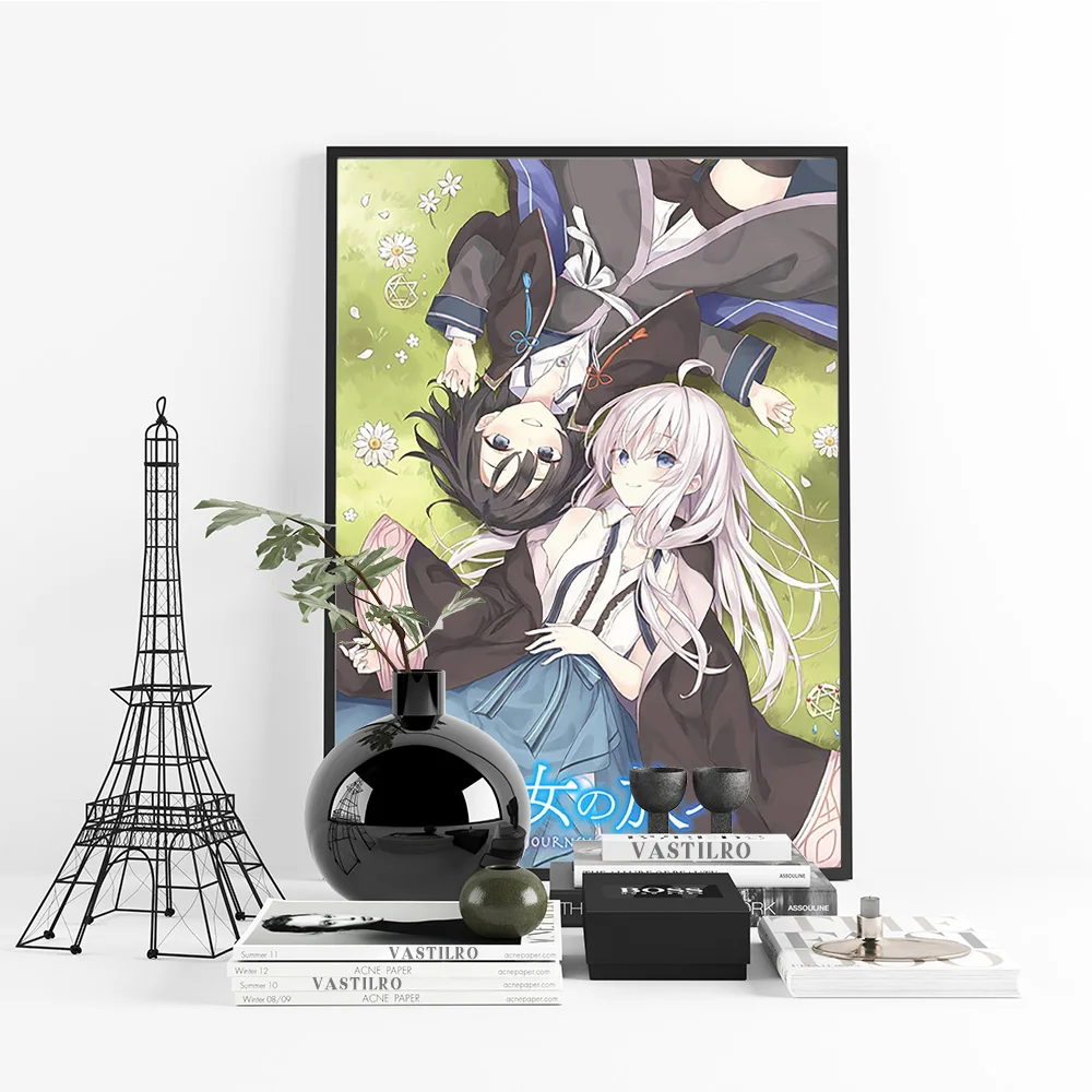 Wandering Witch The Journey Of Elaina Poster Japanese Anime Girl Wall Stickers Manga Print Art Canvas Painting Home Room Decor