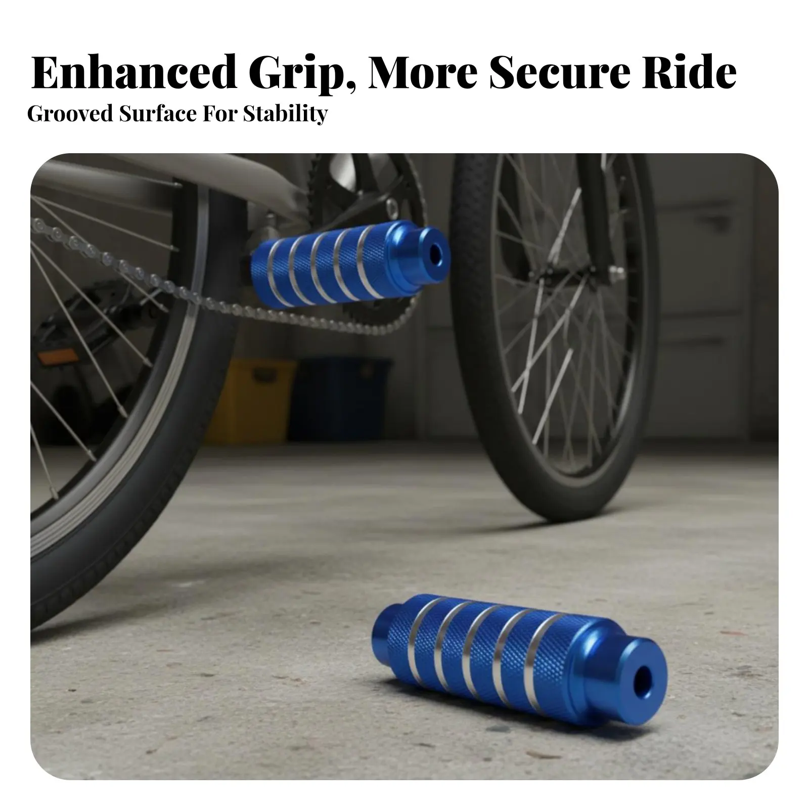 

2 шт. высокопрочные алюминиевые подножки для велосипеда, задние опоры для ног, прочные, с противоскользящей поверхностью