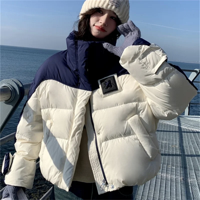 Autumn Winter Short 2025New Women's Cotton Clothes Fashion Loose Cotton Jacket Assorted Colors Stand-Up Collar Outerwear Female